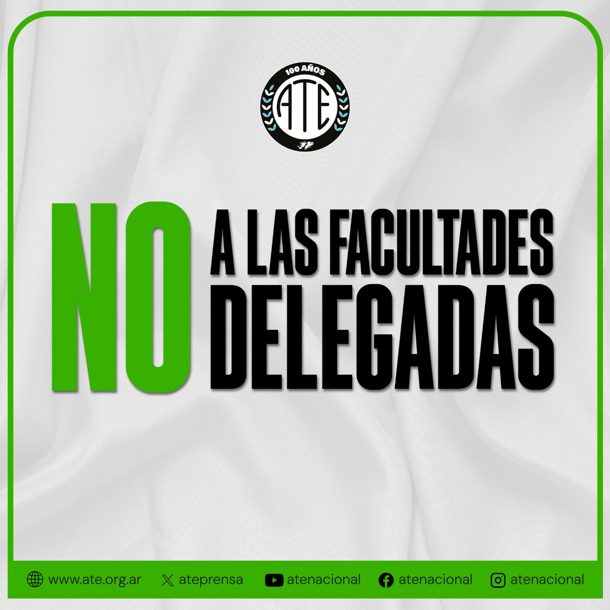 ateprensa's tweet photo. #NoALasFacultadDelegadas https://t.co/spr7S3yMGB