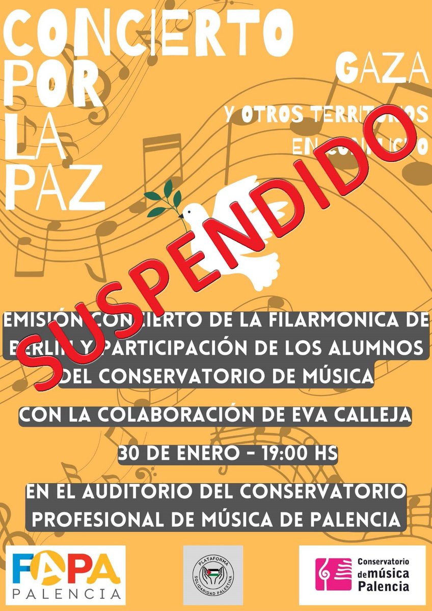 URGENTE: La Junta CyL ha suspendido  este acto porque dice que en sus instalaciones  no se pueden llevar a cabo actividades  que se posicionen sobre el genocidio en Gaza. 

¿Podemos hablar de totalitarismo ya o quizás es pronto?