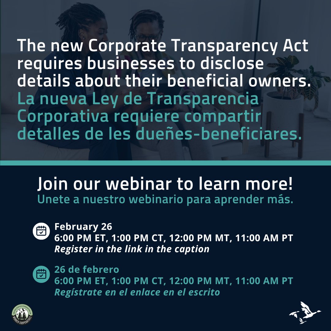 Knowledge is POWER! Specially when it helps out your coop! 🌟Saber es PODER ¡En especial cuando beneficia tu cooperativa! 🌟

Register now! / ¡Regístrate ahora!

info.usworker.coop/civicrm/event/…

#DAWI #DemocraciaEnElTrabajo #WorkerCoops #DemocracyAtWork #WorkerCooperatives