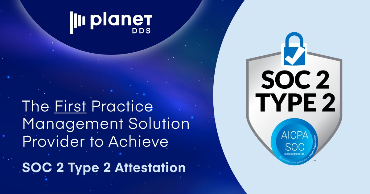 PlanetDDS's tweet image. Our commitment to data security goes beyond where any dental practice management solution has gone before. 🚀

Planet DDS is the 1st dental practice management solution provider to achieve a SOC 2 Type 2 attestation!
👉 planetdds.com/newsroom/plane…

#soc2type2 #cybersecurity