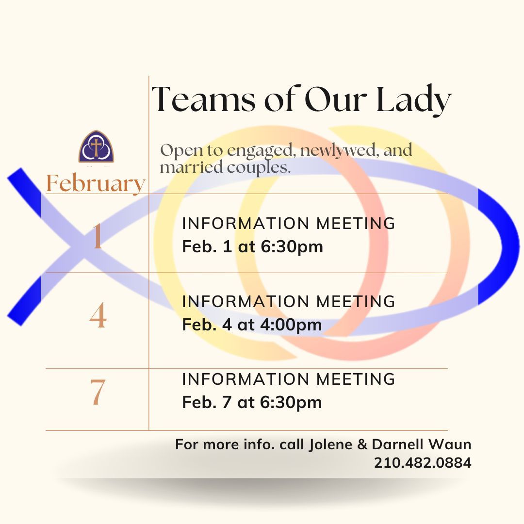 Looking to enrich your marriage journey? Consider joining TEAMS of Our Lady! Open to engaged, newlywed, and married couples, it's a wonderful opportunity to connect with like-minded couples and strengthen your bond. 💑🌟 #MarriageEnrichment #CouplesJourney #TEAMSOFOURLADY