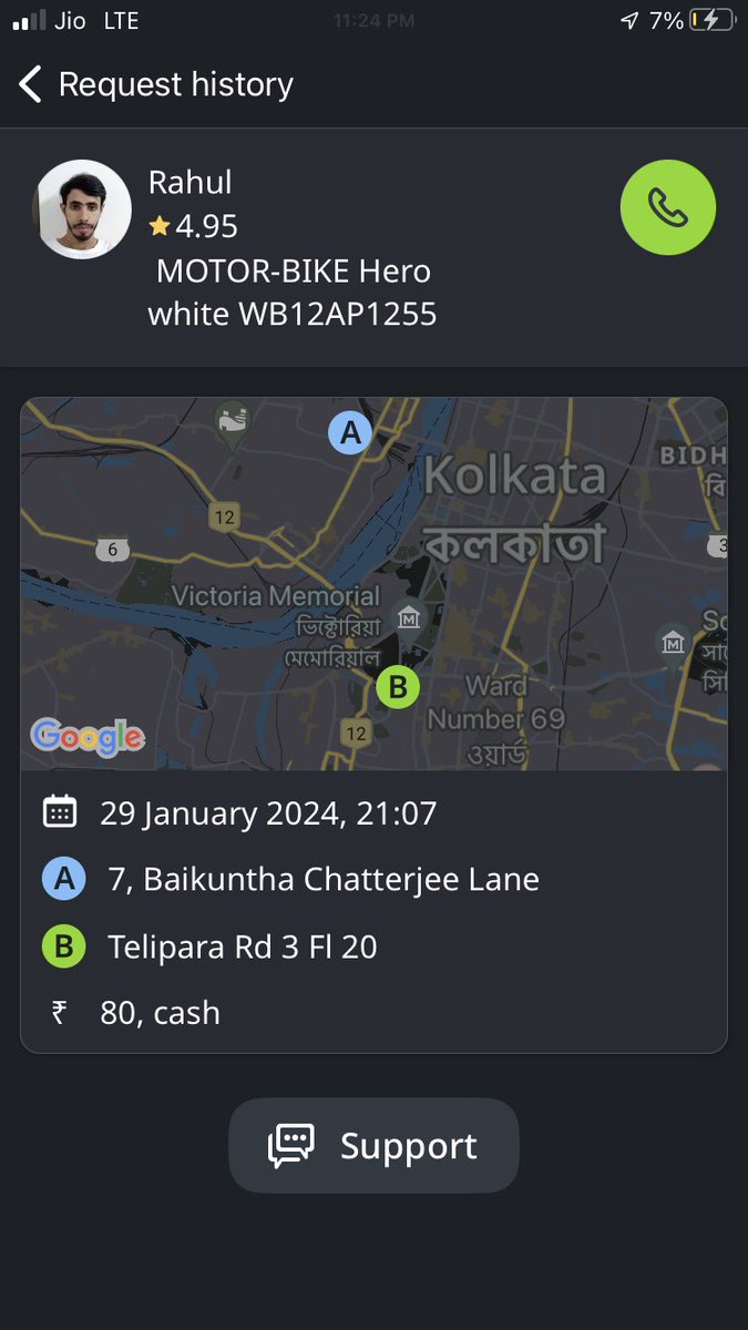 mayank_vora's tweet photo. @inDrive Driver picked up parcel and didn’t deliver parcel to the concerned party. Phone is now switched off. App does not have any support. The bot chat doesn’t understand and closes the conversation without addressing the issue. Whom to get in touch ? https://t.co/38FPRopOzl