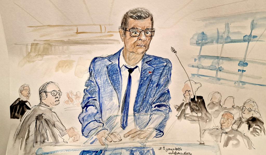 PourqueDe's tweet photo. #ArnaudBeltrame #justice #Trebe #Carcassonne #procès #superU #terrorisme #attentats #dessins #courtroom https://t.co/5rTXvJI8W4