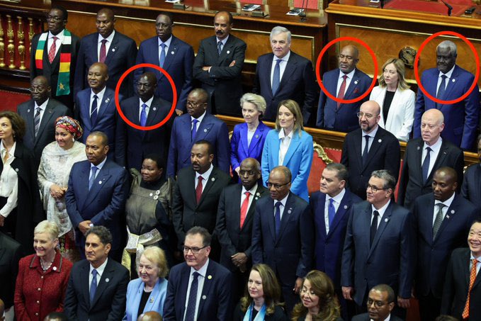 ali_naka's tweet photo. “It is not intelligent for 54 African Presidents to go and sit before one President from another country for a summit. Sometimes, we are mistreated. We are loaded onto buses like school kids. It is not right," William Ruto May 2023 https://t.co/jdPFLnf5ge