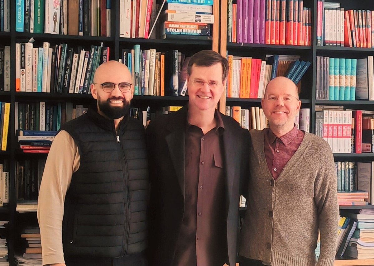 Strategy meeting at @IIPP_UCL of our @templeton_fdn 'Islamic Public Value' project - this time the entire leadership team of PI (myself), Co-PI @rainerkattel and PM Salah. Planning the big May conference, a cornucopia of publications, and community events. And we're well ahead.