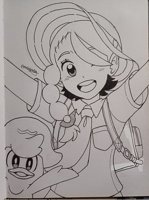 Juliana &amp; Quaxly in ink 