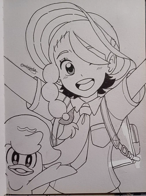 Juliana &amp; Quaxly in ink 