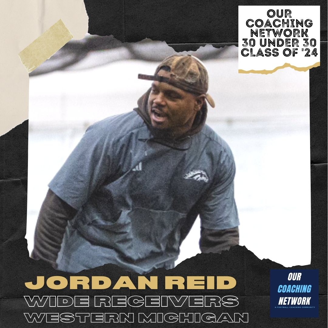 @GovsFB @APSUCOACHMAC @JeffFaris @AP_Coach_Weave @qbill_8 @kjackson_8 @CoachGehl 🏈30 under 30🏈 Welcome @WMU_Football WR Coach @CoachReid_ to the 2024 Our Coaching Network 30 Under 30 Class! He's one of the most talented young WR Coaches in CFB & we're excited to have him🤝 30 Under 30 Selections 🧵👇