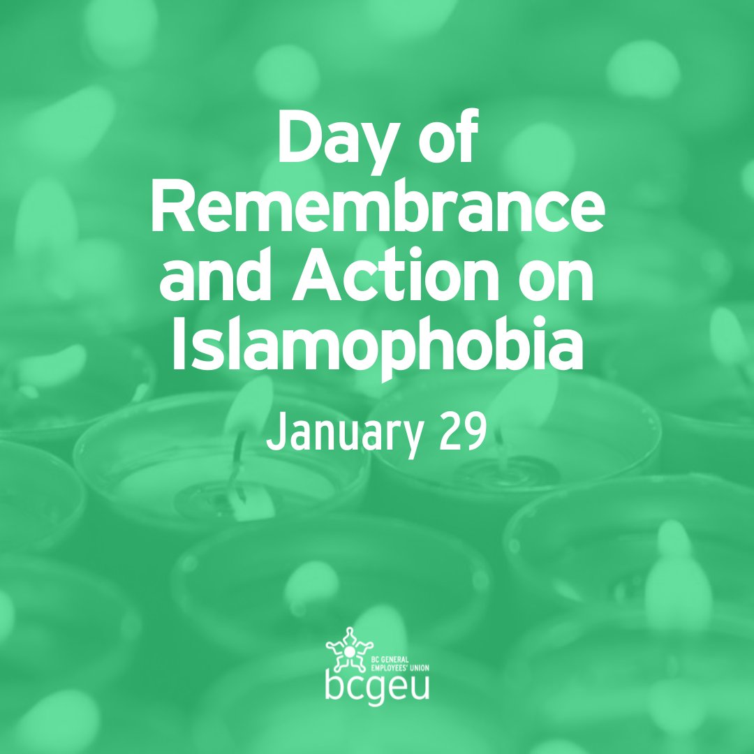 On this Day of Remembrance and Action on Islamophobia, we join Muslim communities across the country to honour the victims of the 2017 Quebec City mosque attack. Together we must stand in solidarity against hate. #RememberJan29