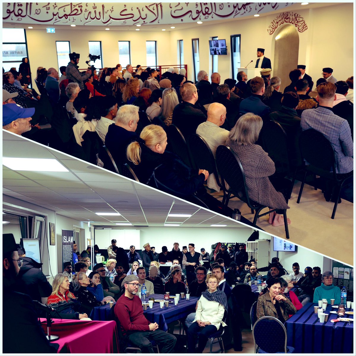 IbrahimAhmed89_'s tweet photo. Het was een gezegend weekend in onze moskeeën in Almere en Amsterdam, waar we onze nieuwjaarsrecepties hielden. Alle gasten ontdekten de historische geschiedenis van onze gemeenschap in Nederland! 🇳🇱

https://t.co/doLwG2w2fU

https://t.co/tbX3GF7ucv

#islam #vrede #Liefde https://t.co/HklqPLAk7S