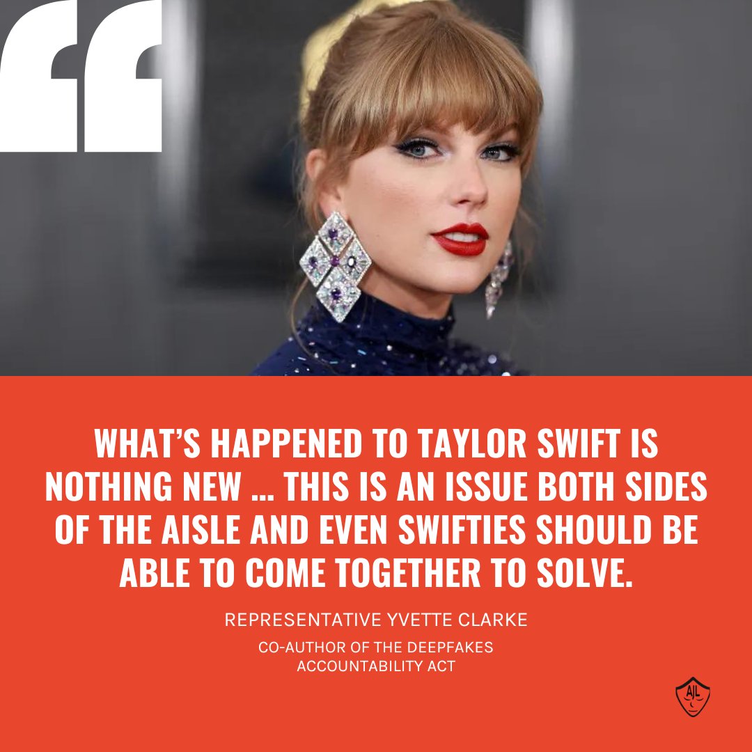 AJLUnited's tweet photo. Last week, explicit AI-generated deepfake photos of Taylor Swift circulated online, raising concerns about deepfake technology, its role in online harassment, and what regulations and protections are needed to prevent this alarming form of AI harm. Read more from @nymag at: https://t.co/0JyD2a3Hti