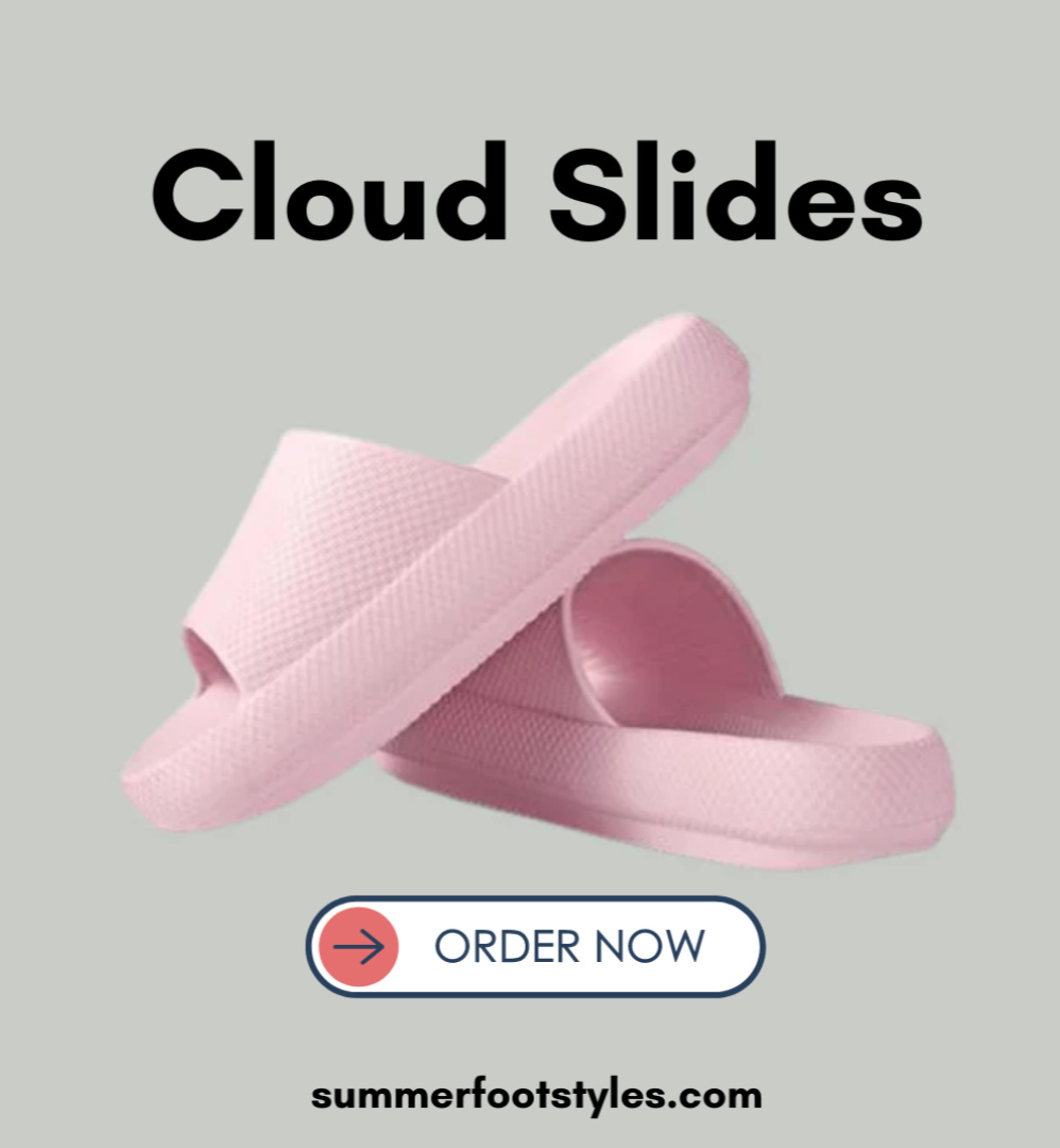 Step into the clouds with our Cloud Slides! ☁️🩴 These ultra-comfortable slides are not just footwear; they're a heavenly experience for your feet. Elevate your comfort game and add a touch of style.

Shop Now: zurl.co/p1vM

#CloudSlides #HeavenlyComfort