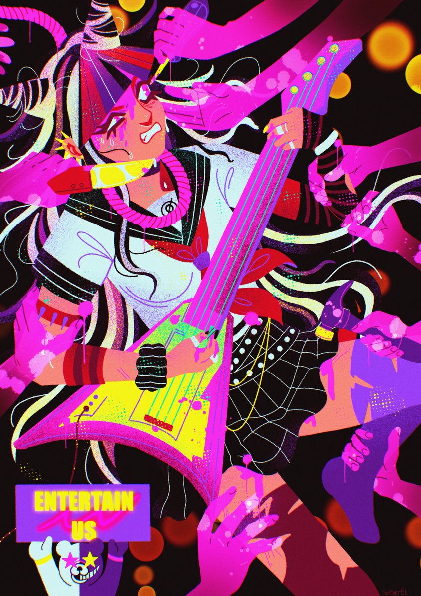 #danganronpa2 #ibukimioda

My art for <a href="/drexecutionzine/">Death's Final Dance ✦ FINISHED</a> 💜🔪🎸 Go and check it out their staff, leftovers is now open!!