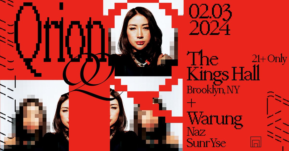 Qrion (@_qrion_) on Twitter photo New York! I’m so excited to announce that <a href="/Warungmusic/">WARUNG</a>, <a href="/nazmusic__/">Naz</a> ,and <a href="/heesun716/">SunrYse ☀️</a> will be supporting me this Saturday February 3rd at Kings Hall <a href="/avantgbk/">Avant Gardner</a> ✨ tix on sale! New York! I’m so excited to announce that <a href="/Warungmusic/">WARUNG</a>, <a href="/nazmusic__/">Naz</a> ,and <a href="/heesun716/">SunrYse ☀️</a> will be supporting me this Saturday February 3rd at Kings Hall <a href="/avantgbk/">Avant Gardner</a> ✨ tix on sale!