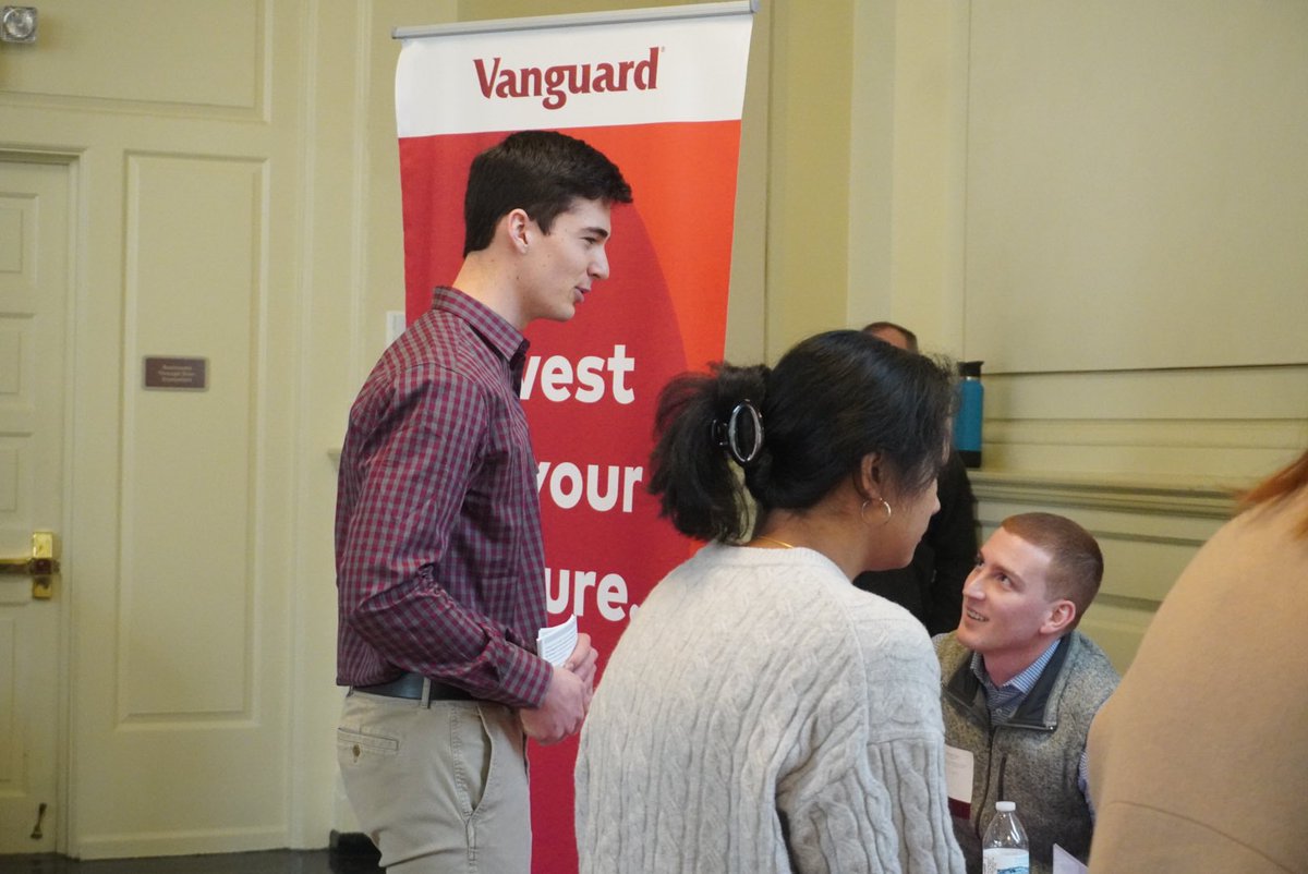 eqat's tweet photo. Bryn Mawr, Haverford, &amp; Swarthmore students showed up at their career fair, asking how @Vanguard_Group expects to recruit &amp; retain young employees if it continues to prop up the corporations propelling us towards climate catastrophe. https://t.co/y5GlwF6NQ2