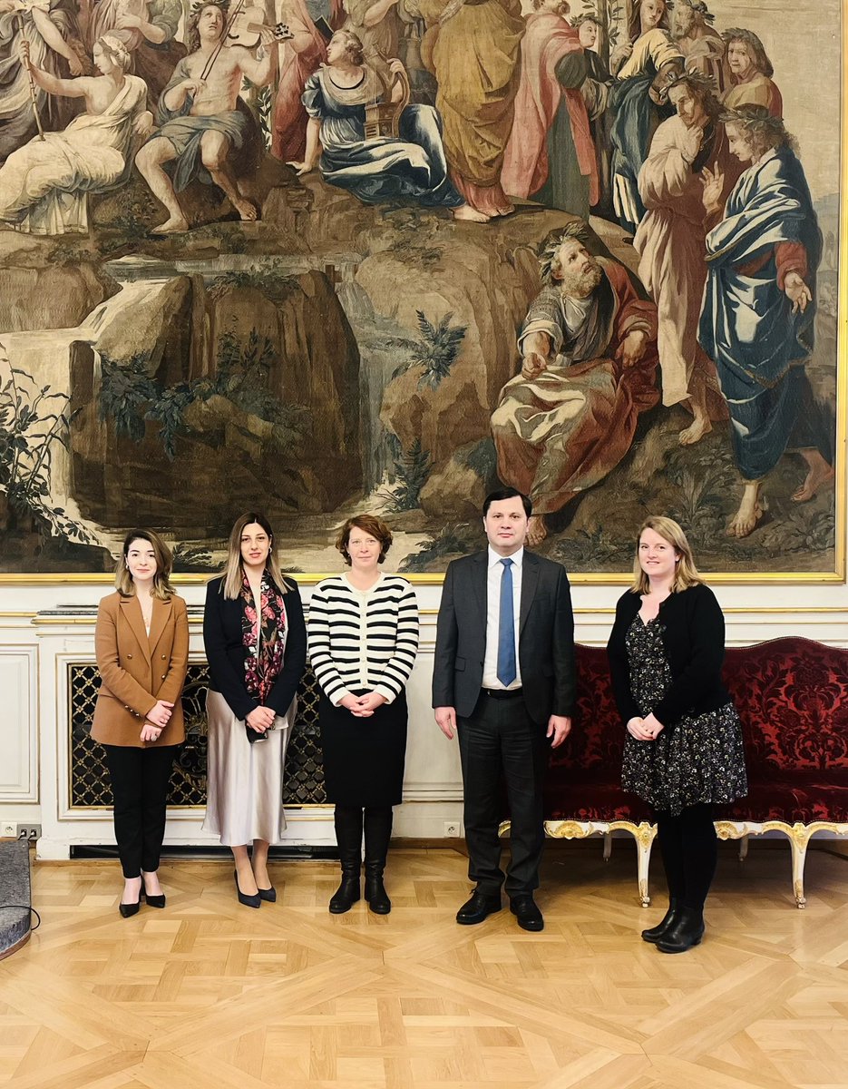 Had a great exchange w/Deputy Mayor of <a href="/strasbourg/">Strasbourg.eu</a> Veronique Bertholle on Women’s Rights Protection and Empowerment, arrangements made for further cooperation. 
Also, thank you <a href="/JeanneBarsegh/">Jeanne Barseghian</a> for continued devotion to these issues and looking forward to meeting next time.