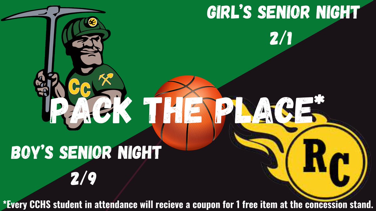 Come out and support your Coalers for their senior nights!
