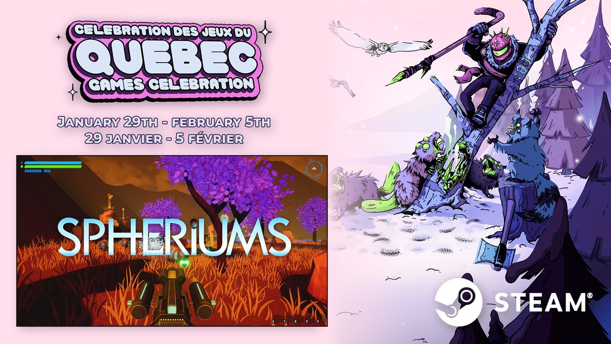 Braintonik's tweet photo. We are now taking part in the Quebec Games Celebration sale on Steam. Get Spheriums at a 50% discount! Thanks to @IndieAsylumMTL and
@LaGuildeQuebec :)

https://t.co/S3TcMzqkbd

#Indiegame #pcgames #indie #indiedev #earlyaccess #STEAMGAME https://t.co/csJUz6agoQ