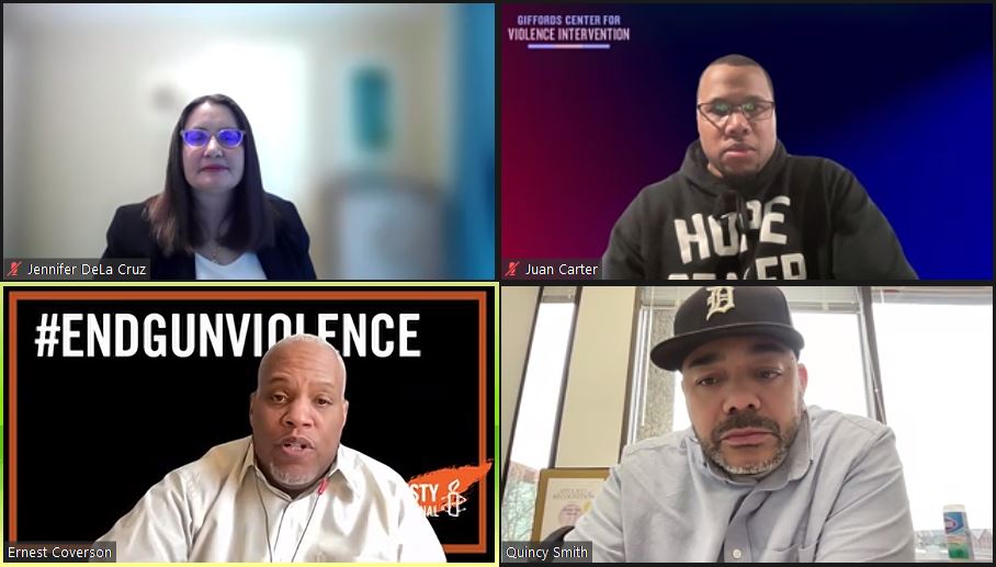 CAP Gun Violence Prevention (@capactiongvp) on Twitter photo Great convo on community violence intervention led by <a href="/AmnestyErnest/">Ernest Amnesty</a> & featuring <a href="/Juan_Correy/">Mr Carter</a> <a href="/GIFFORDS_org/">GIFFORDS</a>, <a href="/MichiganHHS/">Michigan HHS Dept</a>, & Ceasefire Detroit as part of <a href="/egvmichigan/">End Gun Violence Michigan</a> summit.
Juan discussed vital topics of investing in frontline workers, victim compensation & addressing trauma Great convo on community violence intervention led by <a href="/AmnestyErnest/">Ernest Amnesty</a> & featuring <a href="/Juan_Correy/">Mr Carter</a> <a href="/GIFFORDS_org/">GIFFORDS</a>, <a href="/MichiganHHS/">Michigan HHS Dept</a>, & Ceasefire Detroit as part of <a href="/egvmichigan/">End Gun Violence Michigan</a> summit.
Juan discussed vital topics of investing in frontline workers, victim compensation & addressing trauma
