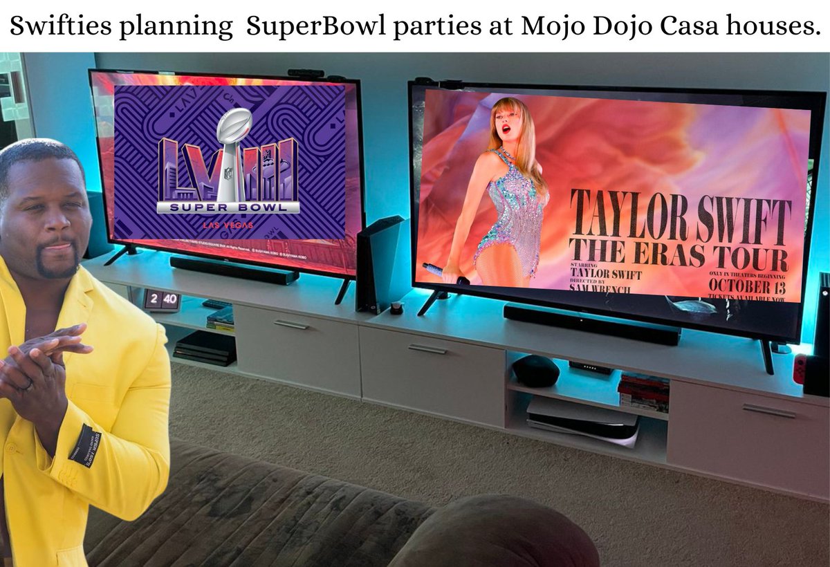 graceandmayhem's tweet photo. Bring the friendship bracelets and the nachos. #Swifties #SuperBowl https://t.co/Z5KVWRBhHB