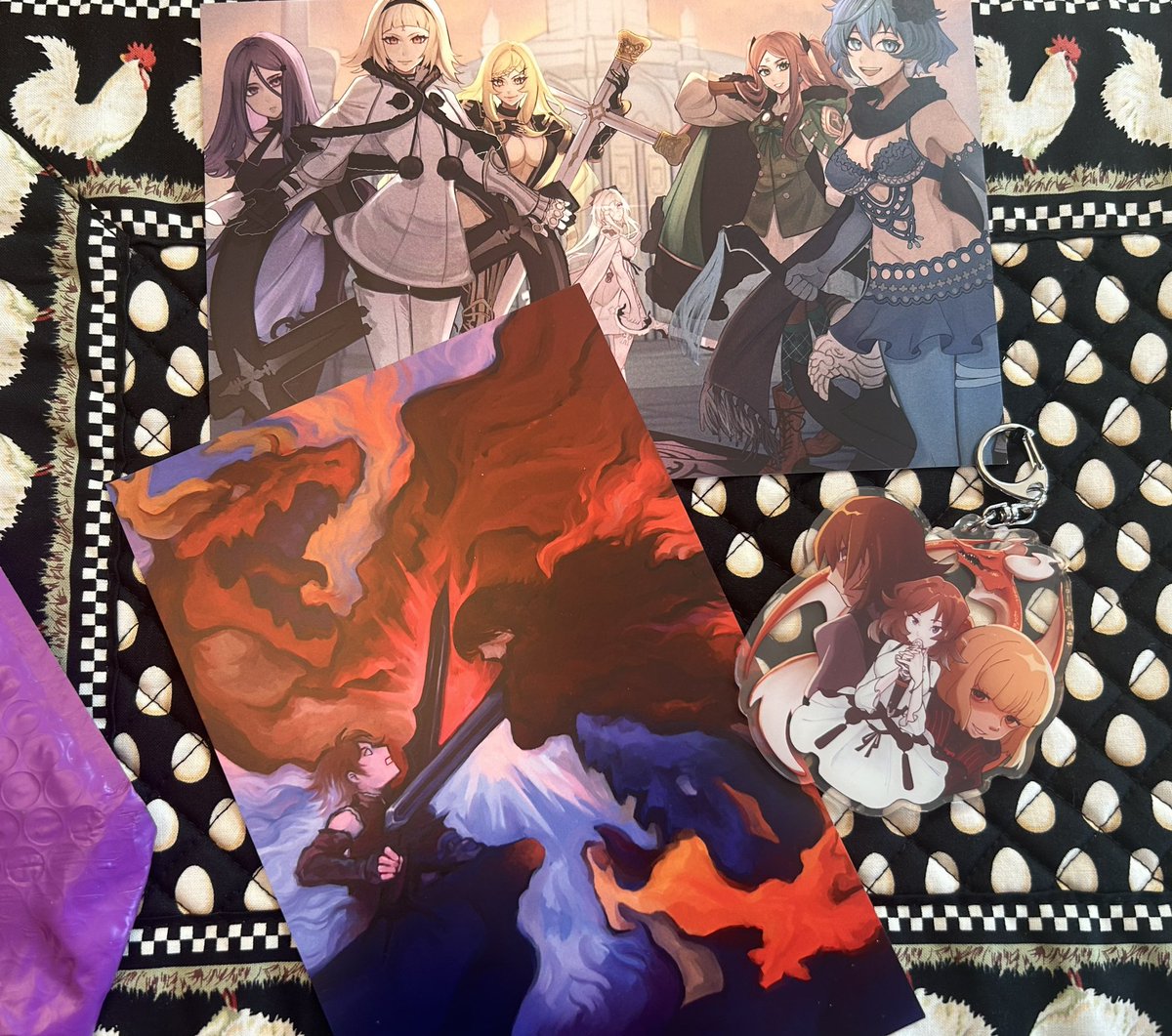 My merch from <a href="/WeaponStoryZine/">Drakengard Weapon Stories Fanzine</a> arrived!!! I love it
