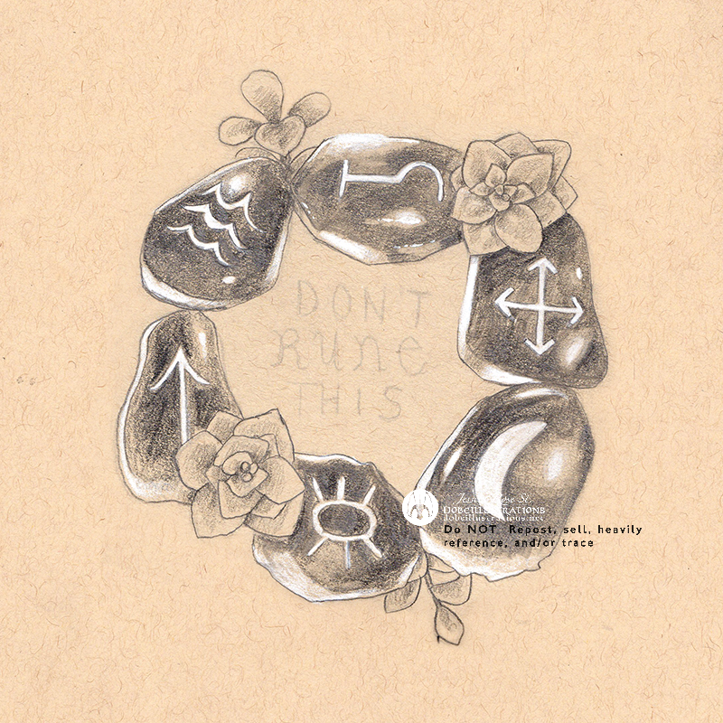 Dobe_Draws's tweet photo. Don't Rune This 🌿 
Happy Monday! Just sharing this silly piece I did. 
➡️ Swipe for the process. 

🖤 Available At: Building Character in Lancaster PA https://t.co/NAWabi6L3A