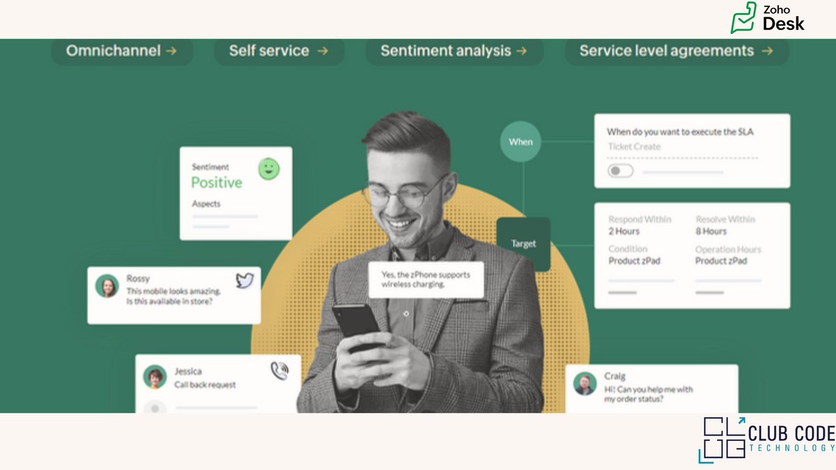 CodeTechnology's tweet image. 👉 Thinking to take your customer support to next level? Explore Zoho Desk now: [zurl.co/XysN ]

💰 Special Offer Alert! 💰
Sign up now &amp;amp; enjoy exclusive discounts from Club Code Technology. 
 #ClubCodeTech #ZohoDesk #customersupport #ticketmanagementsystem #escalation