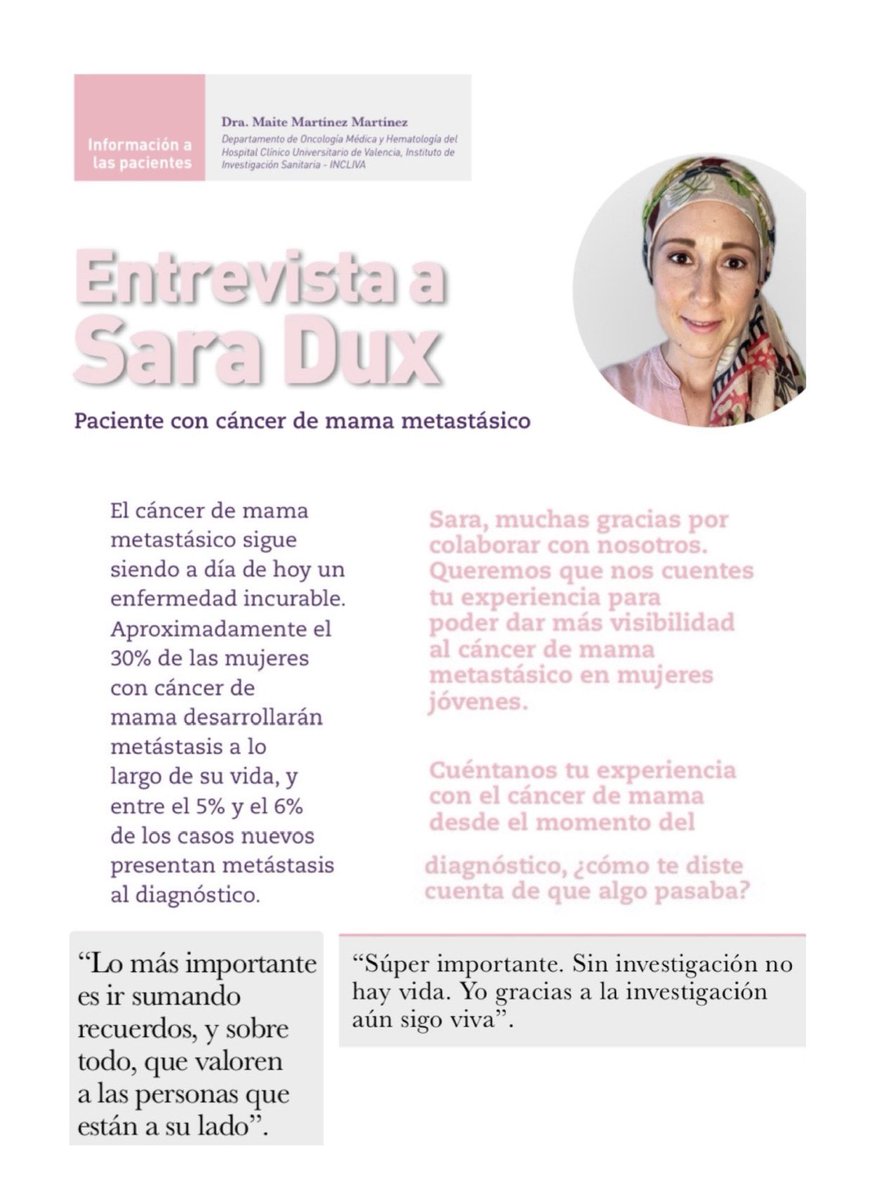 saradux's tweet photo. He tenido la oportunidad de colaborar en la revista digital de geisalus del grupo @GEICAM ,donde comparto alguna reflexión, como me di cuenta de que algo pasaba y mi convivencia con la metástasis. Enlace revista ⬇️.
https://t.co/SZ0Q5wQAen https://t.co/04eqprIfla