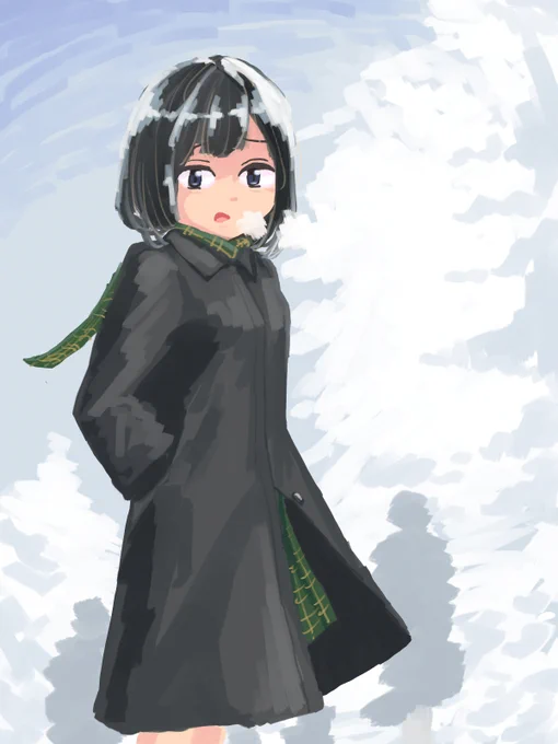 寒いんだから早く行こうよ 