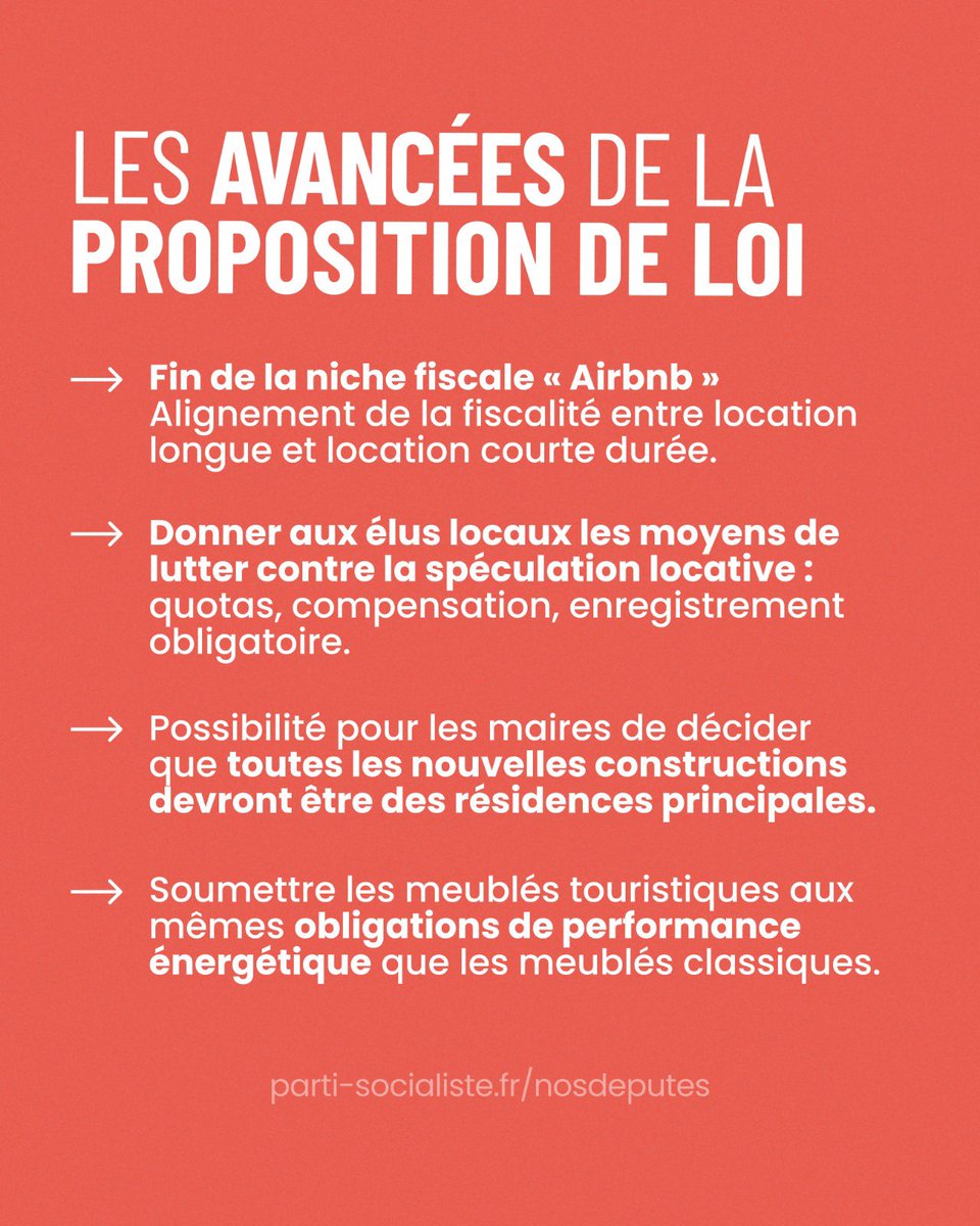 ✅ L’adoption du texte est une grande victoire pour nos territoires et pour le logement permanent.

C’est un texte très attendu que j’espère voir rapidement inscrit à l’ordre du jour du Sénat. 

D’autres combats pour un logement digne et durable nous attendent.

#Airbnb