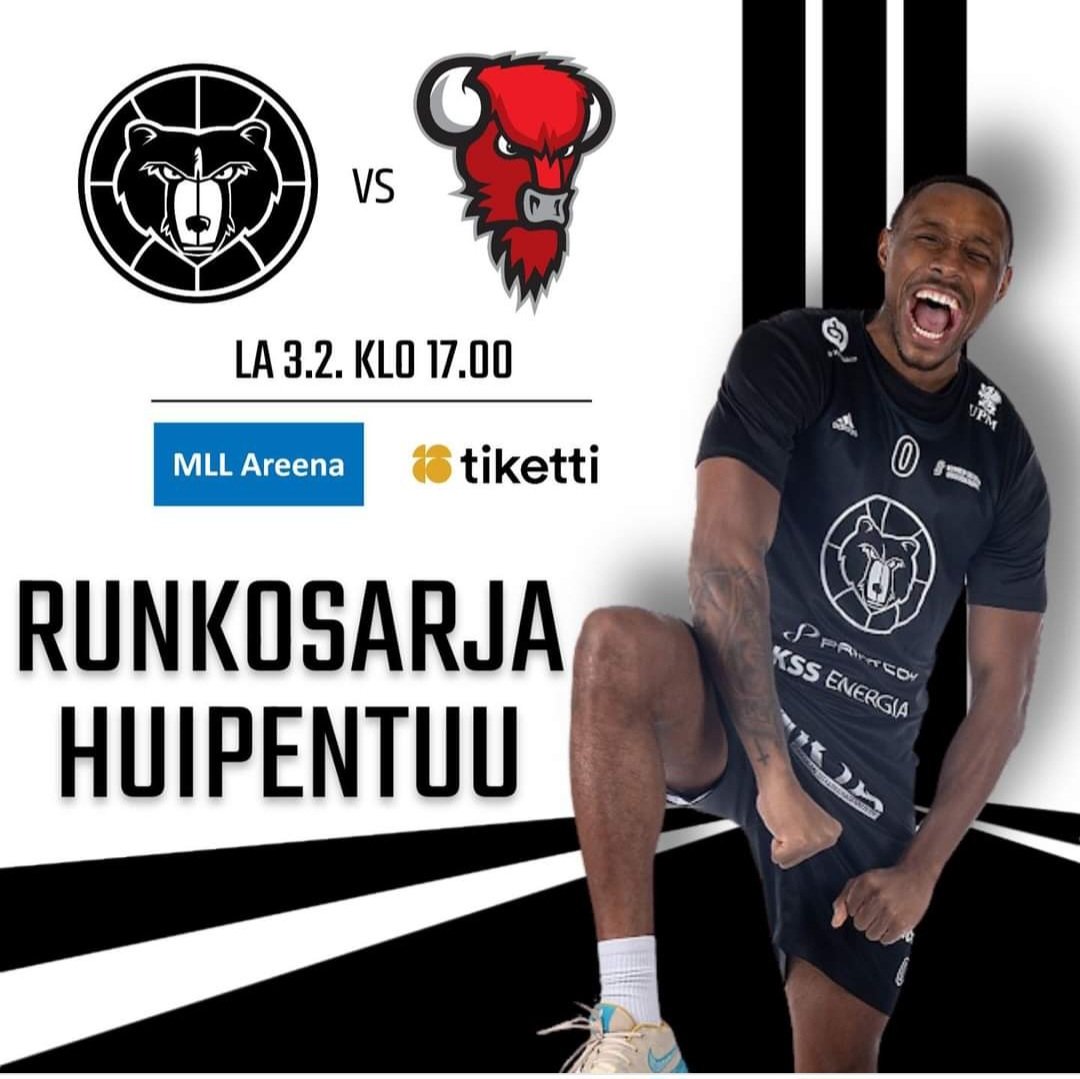 Kouvot's tweet photo. Uusi viikko taas käyntiin ja jännitystä ei takuulla puutu.
Korisliigan yläsarjapaikka on vielä mahdollista. Ensin kaadetaan Biisonit lauantaina ja sen jälkeen katsotaan muutaman muun matsin tulokset.
#kouvot #biisonit #korisliiga #tiketti #visitkouvola https://t.co/xoIzTjn5UD