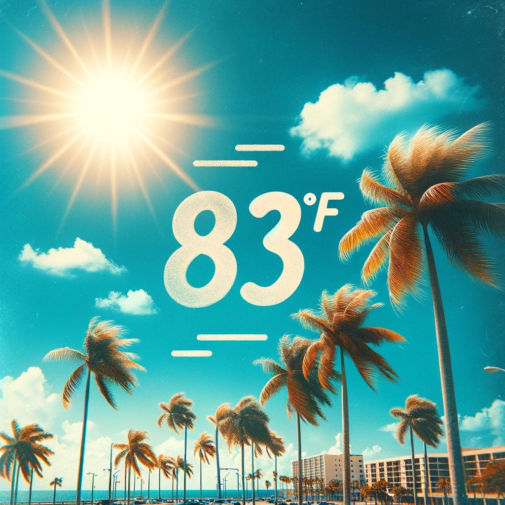 "In #Hialeah, FL, the sun smiles wide,
A balmy day, with warmth inside."🌞🌞🌞🌞🌞🌞🌞🌞🌞🌞