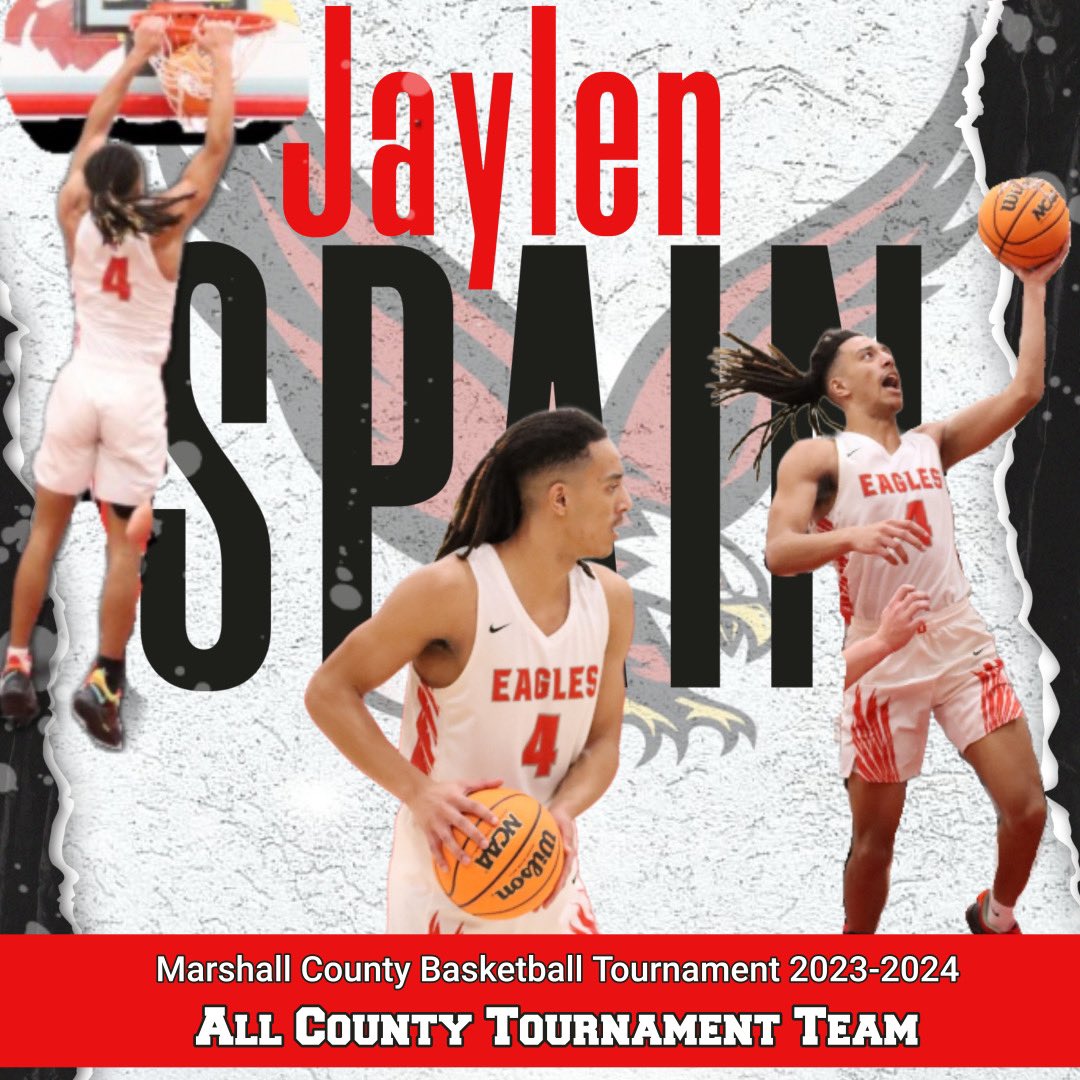 EaglesDouglas's tweet photo. We would like to congratulate Jaylen Spain on being named to the All County Tournament Team this year!!! 

We’re very proud of you Jay, way to go!!! https://t.co/jsk5AvxQng