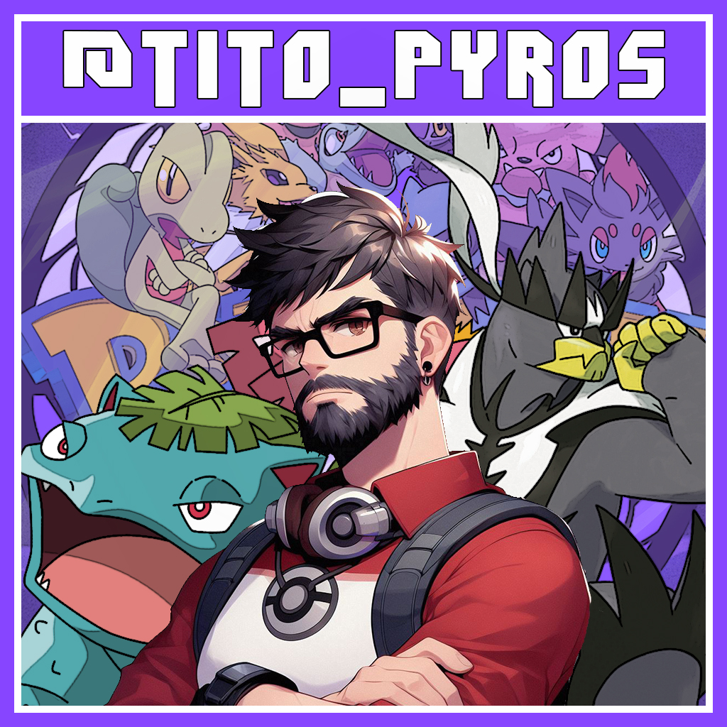 PokemonRC_'s tweet photo. ✅ [𝟏𝟓] ▸ @Tito_Pyros 

💪🏻 Dispuesto a sacrificarse por su equipo,
el alumno perfecto y el maestro exquisito.

💜➔ https://t.co/Ub7K0hq52A https://t.co/jzah5Z4djV