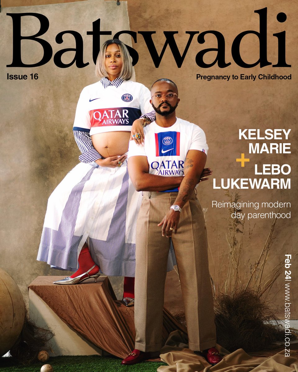 For first-time parents, Lebo Lukewarm and his wife Kelsey-Marie, the plan is to integrate their unborn son into their lives which often involves travel and being on the go. Being intentional about their parenting the couple share:

“We want to bring up a son who is always curious