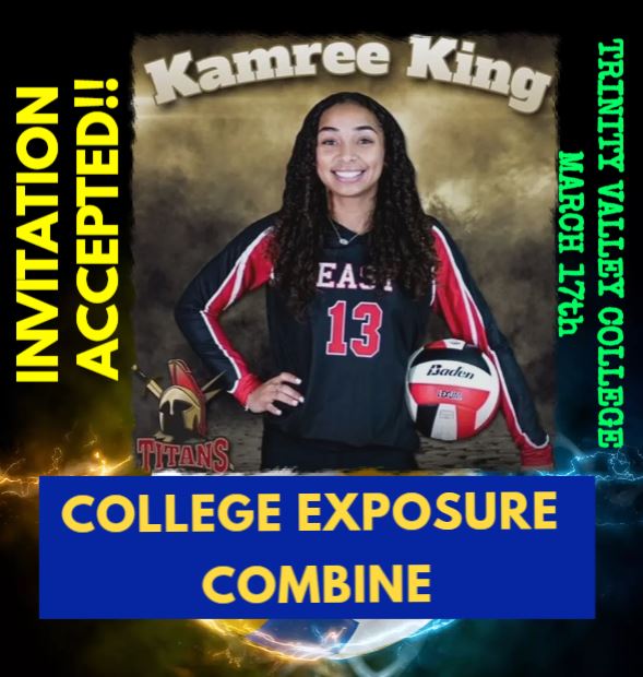4 State Sports (@4statesports1) on Twitter photo We are excited to announce that Kamree King, a '27 Outside Hitter/Defensive Specialist from <a href="/VEHSTitans/">Victoria East Titans</a>, has accepted our invitation to compete in the Exposure Combine at <a href="/TVCCvball/">TVCC Volleyball</a> on March 17th! We are excited to announce that Kamree King, a '27 Outside Hitter/Defensive Specialist from <a href="/VEHSTitans/">Victoria East Titans</a>, has accepted our invitation to compete in the Exposure Combine at <a href="/TVCCvball/">TVCC Volleyball</a> on March 17th!