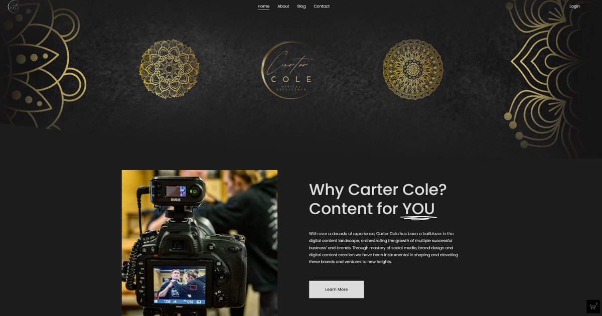 CarterColes's tweet photo. BTS - Website launching soon...👀 https://t.co/HFxfqQ3Rhl