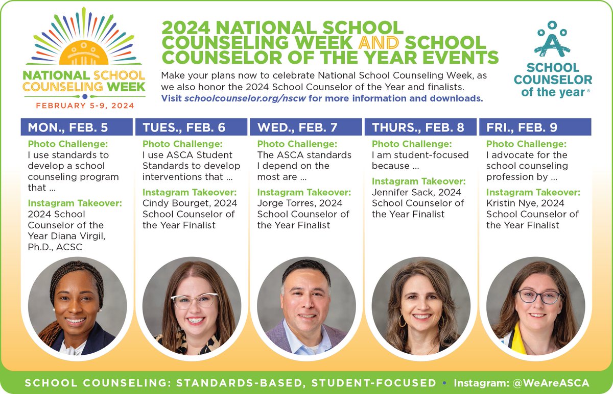 National School Counseling Week 2024 is next week🎉 Check out these resources to help you celebrate the work of school counselors: bit.ly/3UkObHE #NSCW24