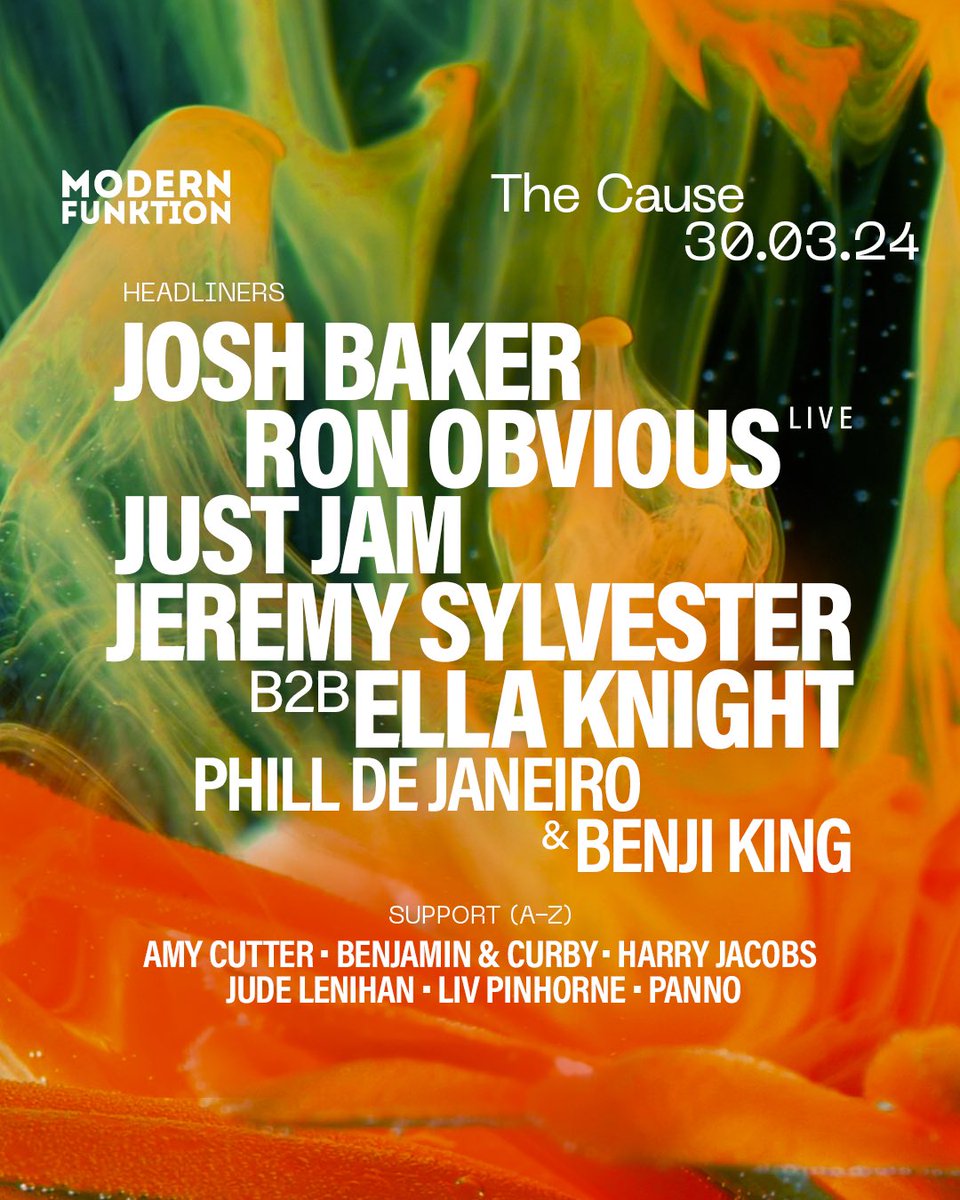 We’re proud to announce our carefully curated line up for our BIGGEST party this Easter.
<a href="/joshbaker__/">Josh Baker</a>, <a href="/Just_Jammmm/">Just Jam</a>, <a href="/jeremysylvester/">Jeremy Sylvester</a>, Ron Obvious, Ella Knight &amp; more.

📍 The Cause
🎫 ra.co/pre/1821410