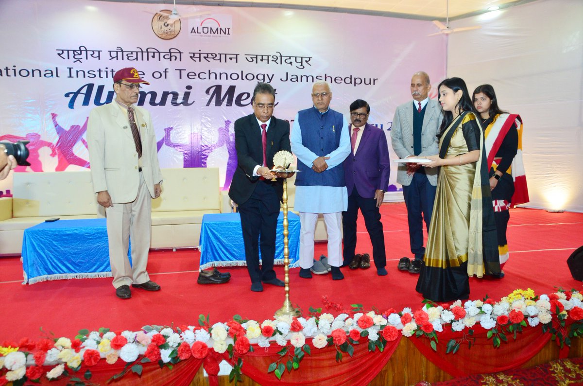 scnitjsr's tweet photo. Thrilled to share the success of NIT Jamshedpur's #alumnimeet! The Golden Jubilee and Silver Jubilee batches, alongside other esteemed alumni, graced the occasion. We honored outstanding alumni for their remarkable contributions across diverse fields.  Also, generous alumni https://t.co/mymDkihvfd