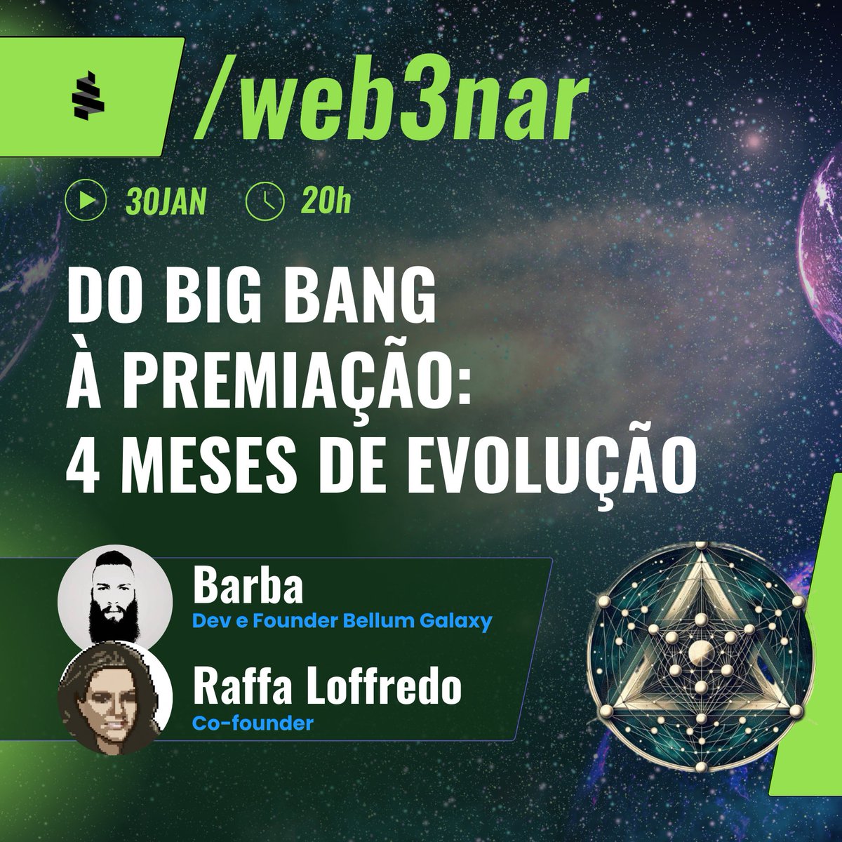 web3dev_pt's tweet photo. O #HackatonConstellation da #Chainlink trouxe um projeto inovador de Consórcio na Blockchain, e nós transmitiremos um #web3nar amanhã(30), às 20h, ao vivo com as mentes por trás desse projeto, em participação com o dev Solidity @i3arba e a Data Scientist @loffredods. https://t.co/jxm3KqToOJ