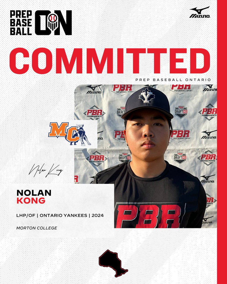 PrepBaseballON's tweet photo. 🚨𝐂𝐎𝐌𝐌𝐈𝐓𝐌𝐄𝐍𝐓 𝐀𝐋𝐄𝐑𝐓🚨

'24 LHP/OF Nolan Kong (@nolan_kong) announces his commitment to Morton College.

👤 https://t.co/0fuatb7SG6 || #OffTheBoard🇨🇦 https://t.co/VJWH1bVedH