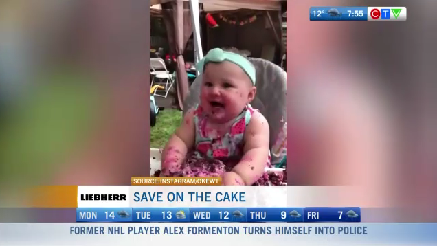 Baby birthdays can be a rather messy affair...! 😂🎂

bc.ctvnews.ca/video/c2856210…