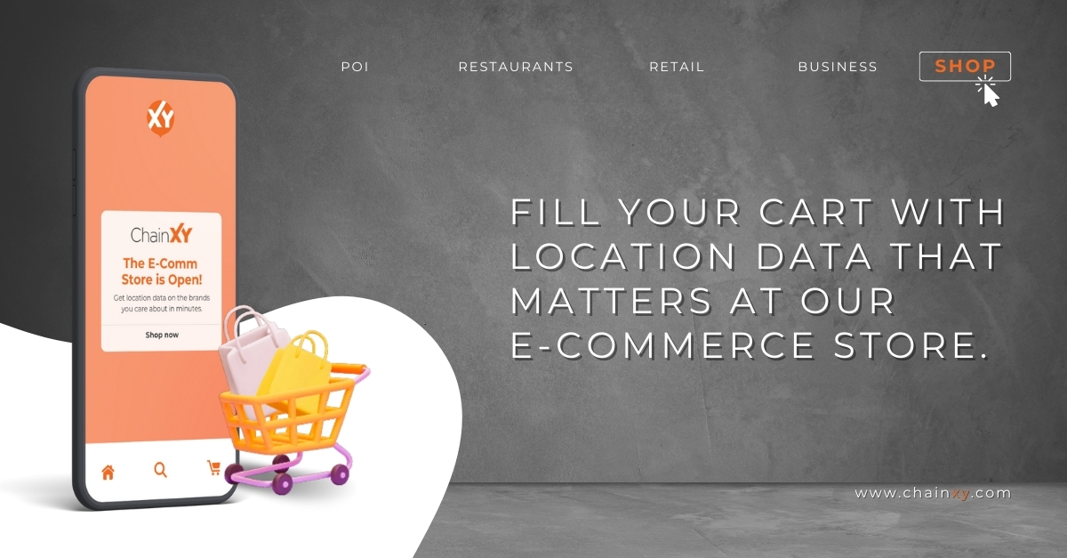 Only need location data on one brand? Our e-commerce store has you covered.

Just search our site, purchase and download that brand's store location data.

We support formats like Excel, ESRI Shapefile, MapInfo TAB File, KML, GeoJSON, and CSV.

Know more. tinyurl.com/jz6nswtj