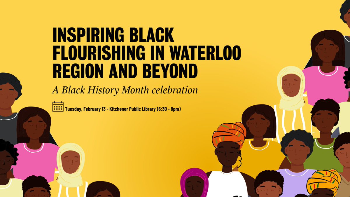 As we recognize Black History Month, join us on Feb. 13 <a href="/KitchLibrary/">Kitchener Public Library</a> for a FREE community discussion led by #UWaterloo students, alumni and staff that aim to address barriers to Black flourishing or create opportunities for it.

Register here: bit.ly/42jZPV4 | #BHM