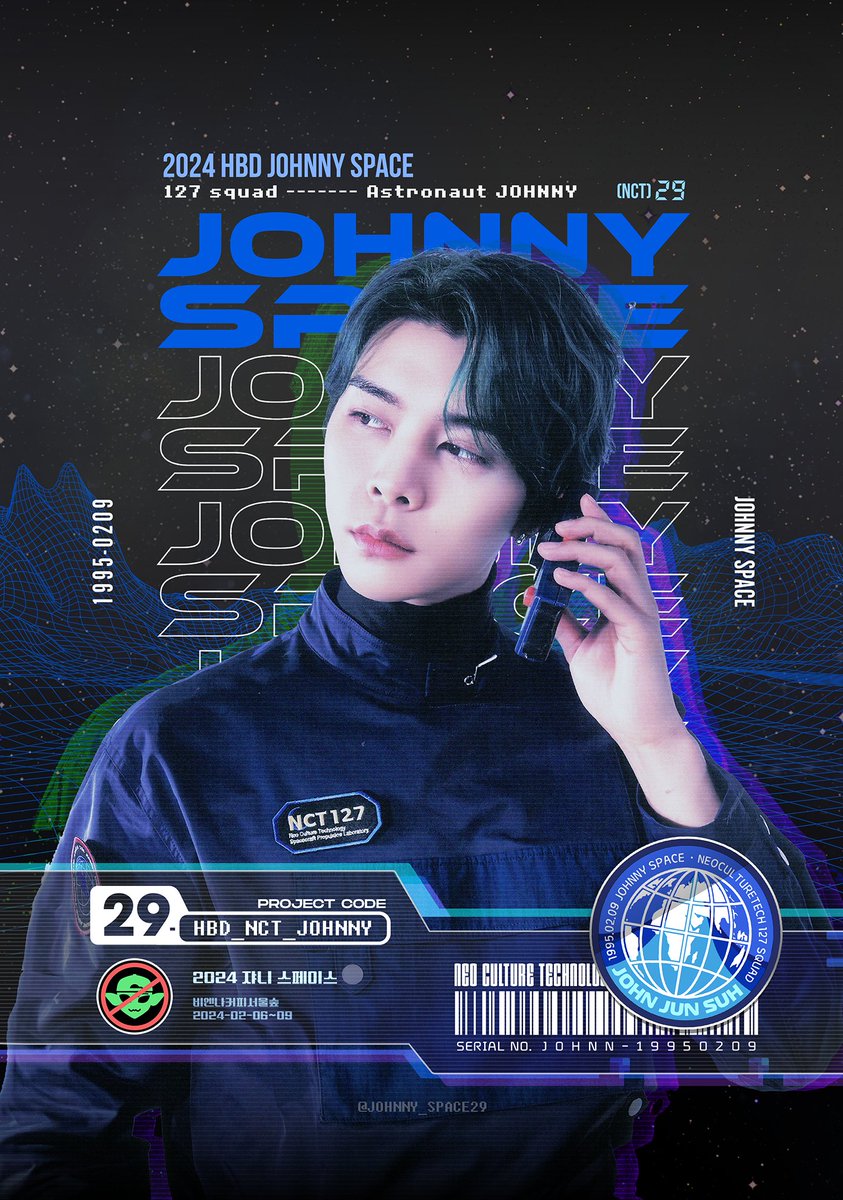 Johnny_space29's tweet photo. -`♡ 2024 NCT JOHNNY Birthday cafe ♡´- 
🪐JOHNNY SPACE🪐
[에이전트 쟈비리스! 우주 탐사 임무를 성공하라!]

📌비엔나커피하우스 서울숲역점 (광야 맞은 편) 
🗓24.02.06 - 02.09   (10~22시)
#쟈니_스페이스
#HBD_Our_Cosmos_Johnny 

#NCT #NCT127 #JOHNNY #쟈니 #ジャニー #서영호 #쟈니생카 https://t.co/S9DVq3nKZY