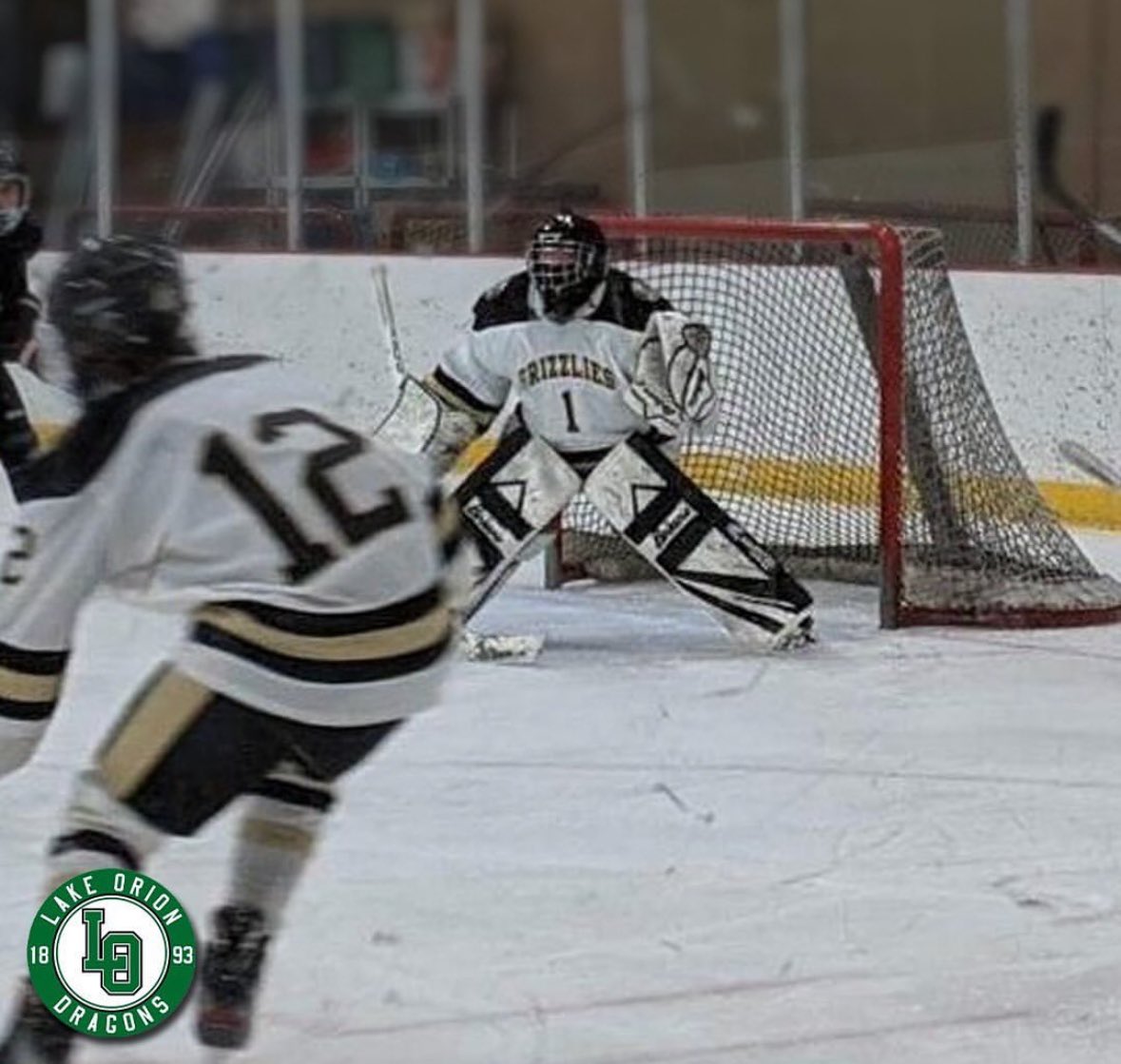 SENIOR SPOTLIGHT: Trent Mercer #1
Trent has been on skates since he was three, and has been on Lake Orion for 3 years out of his 14-year hockey career. 
Trents plans after high school are undecided. Best of luck to you Trent 💚