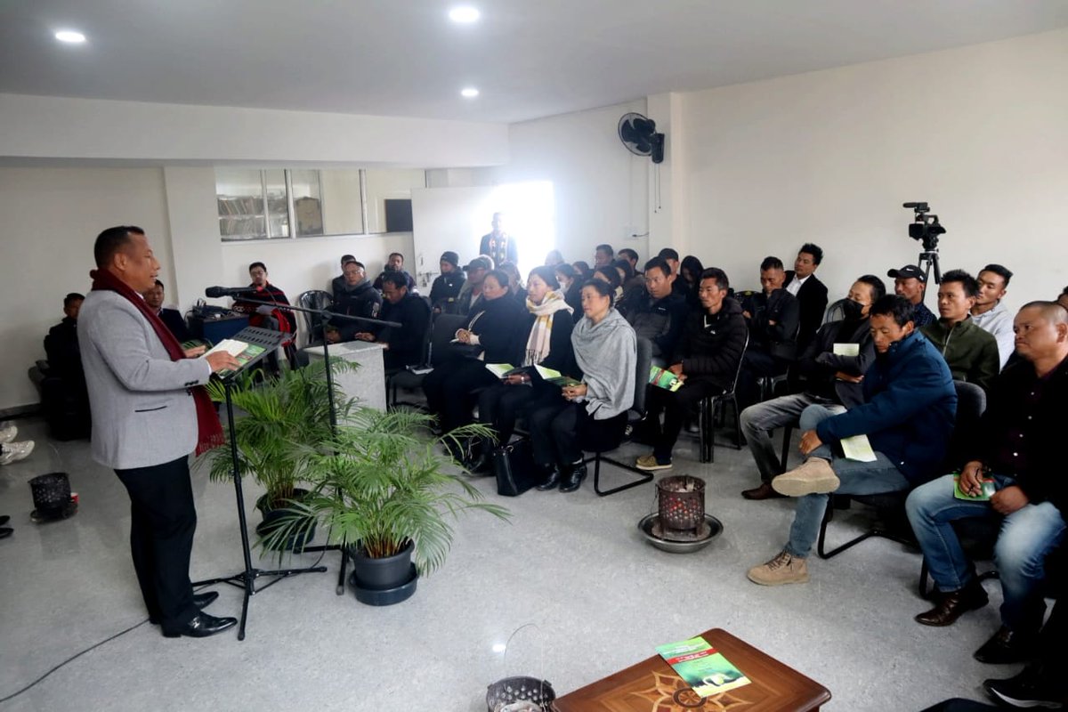 KudechoK's tweet photo. Happy to launched the first series of Small Enterprise Development Program (SEDP) for my 18th Chozuba Assembly Constituency. I hope this initiative will benefit the upcoming youths aspiring for entrepreneurs. "Thinking is Capital, Enterprise is the way, Hard work is the Solution" https://t.co/y6pmXlk0kQ