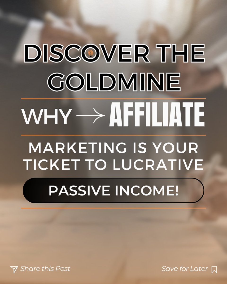 DzisahPatrick's tweet photo. Discover the power of Affiliate Marketing! 🌐✨
Wake up richer, ditch inventory woes, and embrace a world where your earnings never sleep. 🛌💰
Comment 'ME' for a free link to our transformative ReThink Academy training!
#PassiveIncome #AffiliateMarketing #ReThinkAcademy https://t.co/ot1GG71Znf
