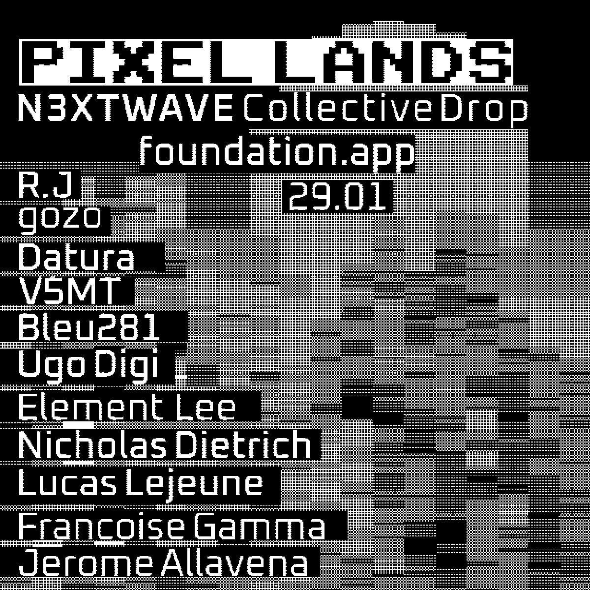 👾New Collective drop👾 

▪️come and discover our World @foundation 'Pixel Lands' 
▪️more infos: n3xtwave.mirror.xyz/LYOVzO80NIEgSl…